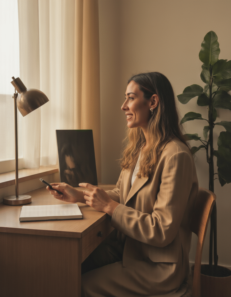 Cristina at the Studio Cridusal